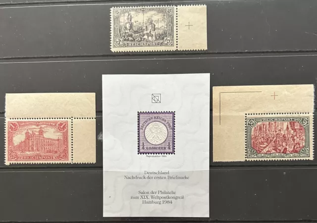 Germany 1872-1900 REPRINTS & Souvenir Sheet