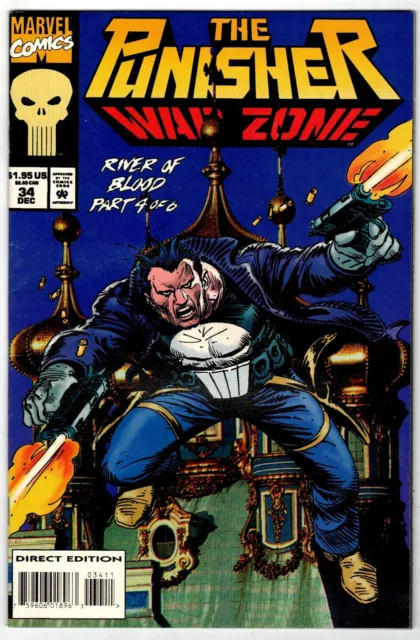 THE PUNISHER WAR ZONE  # 34  Marvel 1994 (fn-vf) River Of Blood Part 4
