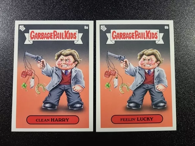 Clint Eastwood Dirty Harry Magnum Force Spoof Garbage Pail Kids 2 Card Set