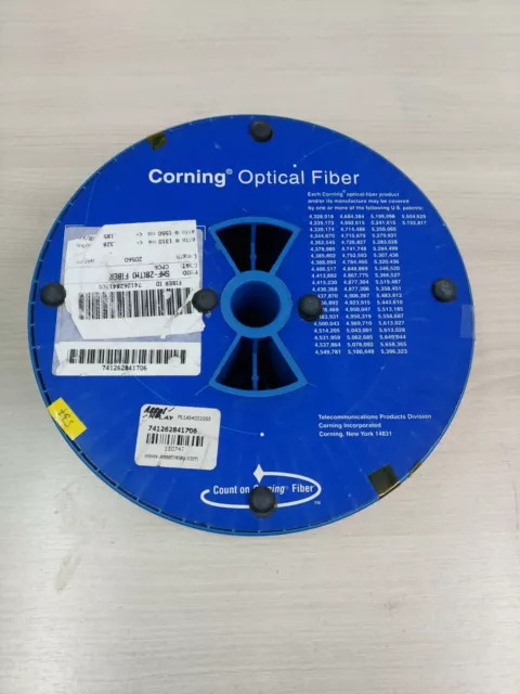 20km spool Corning SMF-28 (TM) Optical Fiber cpc6 coated tested