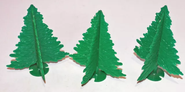 Three plastic trees, Plasticville, For Lionel Marx MTH Train Layout