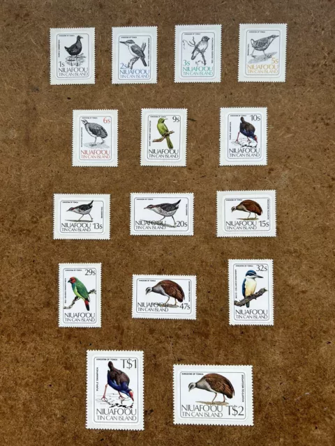 Niuafo’ou 1983 Birds Stamps, 15v, SG27-41. MNH