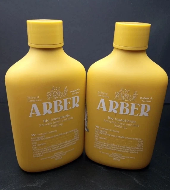 Lot Of 2 ARBER Bio Insecticide Organic Plant Insect/Mite Control Concentrate 8fl