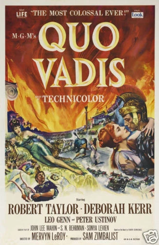 Quo Vadis Robert Taylor Deborah Kerr movie poster print