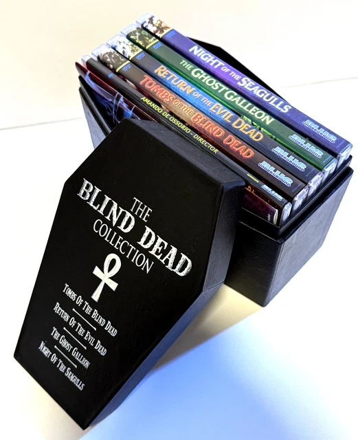 THE BLIND DEAD Collection Blue Underground 5-DVD Set Coffin Box