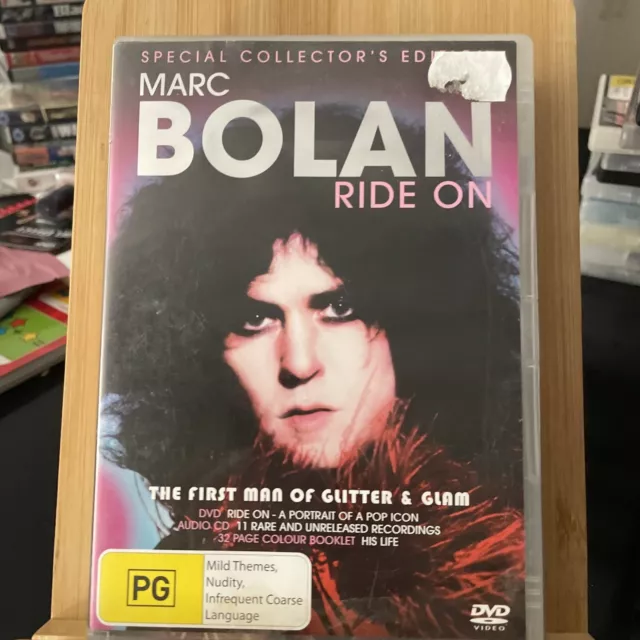 MARC BOLAN - Ride On Special 2 x Disc Collector's Edition DVD / CD T-Rex Glam