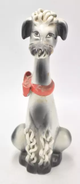 Vintage Italian Art Pottery Spaghetti Poodle Figurine Statue Ornament MidCentury