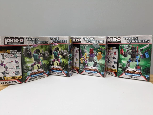 Transformers Kre-O Micro Changers Abominus, Defensor, Piranacon (2) BNIB SEALED