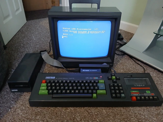 TESTED AMSTRAD CPC 464 with CTM 640 Monitor DD1 Disk Drive and ...