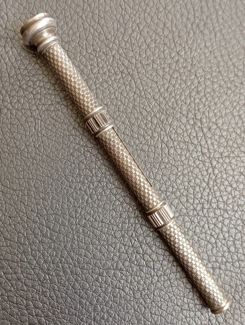 Porte-mine Vintage HERMES En Argent Massif Vers 1930 - Stylo Ancien De Collection - Occasion