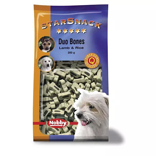 Nobby Hunde Starsnack Duo Bones Lamb & Rice 200 g, UVP 2,39 EUR, NEU