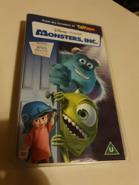 DISNEY PIXAR , Monsters Inc , VHS video Cassette Tape £4.49 - PicClick UK