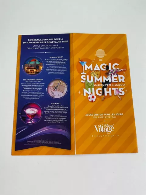 plan & guide disney village disneyland paris magic summer nights