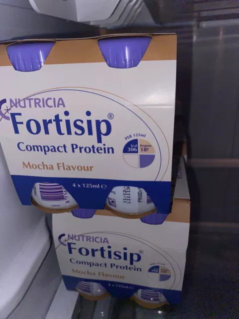 Nutrica Fortisip Compact Protein Drink - 125ml (4 Pack) BB dates in description.