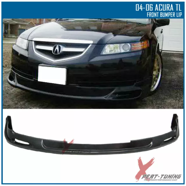 Fit 04-06 Acura TL Mugen Style Front Bumper Lip Spoiler PU