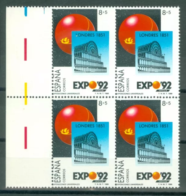 ESPAÑA 1989 - EXPO´92 - EDIFIL 2990dh** - VARIEDAD DENTADO DESPLAZADO - MNH