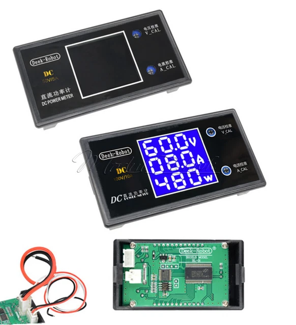 DC 50/100V 5A/10A Display LCD Voltmetro Digitale Wattmetro Tester Alimentazione Corrente