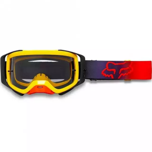 Fox Racing Airspace-2 FGMNT MX Goggles - Yellow/Purple/Red w/Dark Grey Lens