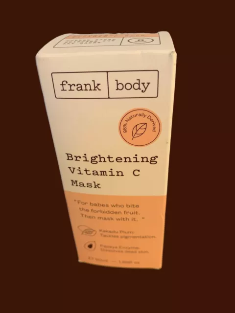 Frank Body Brightening Vitamin C Mask FULL SIZE 1.69 oz