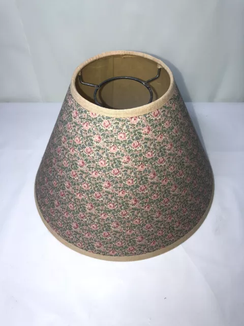 Vintage Floral 7 Inch Tall Lamp Shade Pink And Blue
