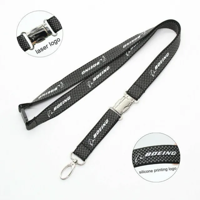 Boeing Carbon Fiber Woven Lanyard. U.s.a. Fast Shipping