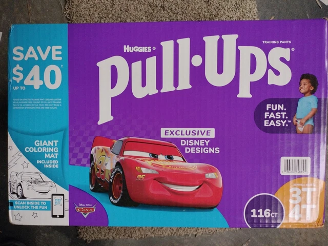 Huggies Pull-Ups Training Pants for Boys, 3T-4T 32-40 Pounds (116 Count)