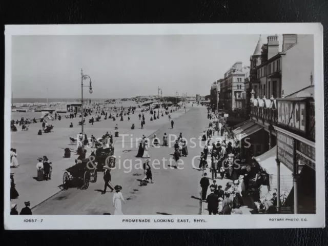 c1914 RP - Rhyl Promenade looking East, Shows JACKSON BROS ENGINEERS, Excellent