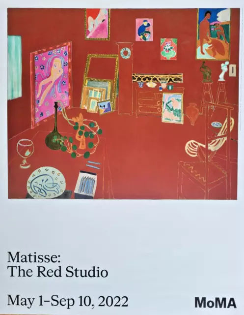 Henri Matisse - Affiche Originale Exposition - The Red Studio - Moma Nyc - 2022