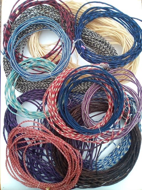 12 Plait Braided Real Horse Tail Hair (670 Plus Feet Lot)
