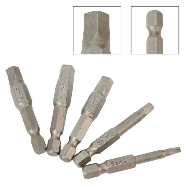 5pcs PH0 Cruciforme Tête Tournevis Foret 2 Long 0.08 Dia 1