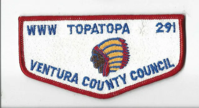 OA Lodge 291 Topa Topa Ventura County Council (57) Camarillo, CA Flap [MO593]