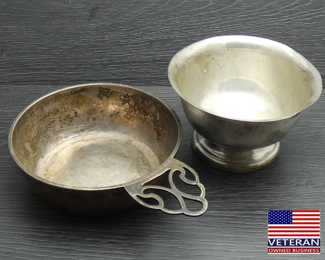 Vintage Sterling Silver Bowls Stieff Pool Scrap OR Not No Reserve NR 209.9 grams