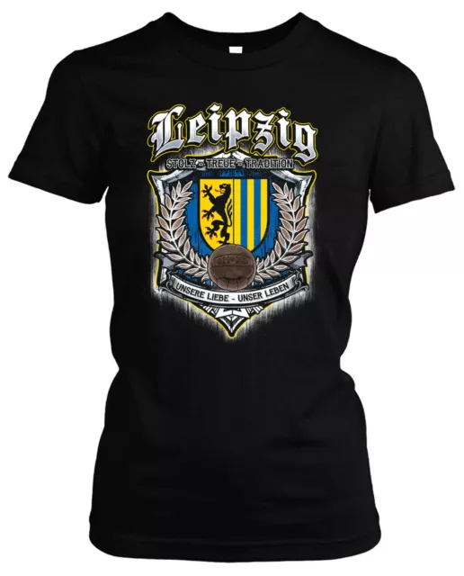 Für immer Leipzig Damen Girlie T-Shirt | Fussball Trikot Fan Geschenk Ultras