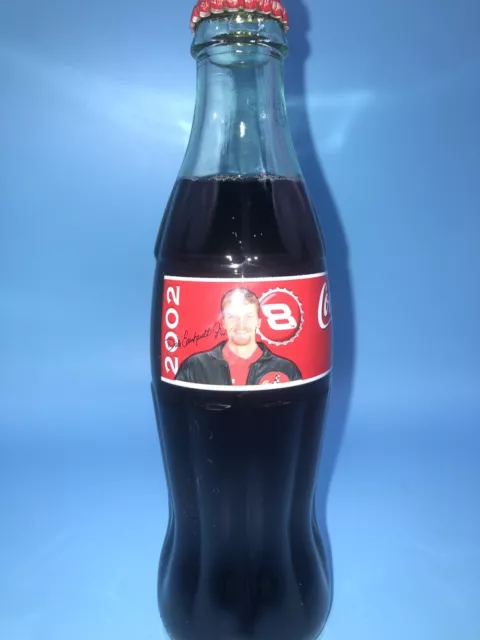 Dale Earnhardt Jr #8 NASCAR 2002 Coca Cola Commemorative Bottle Full 8oz