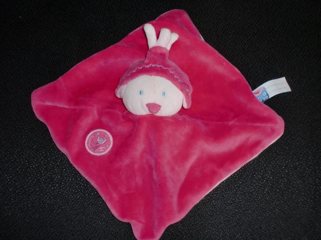 doudou plat fille poussin rose SUCRE D'ORGE
