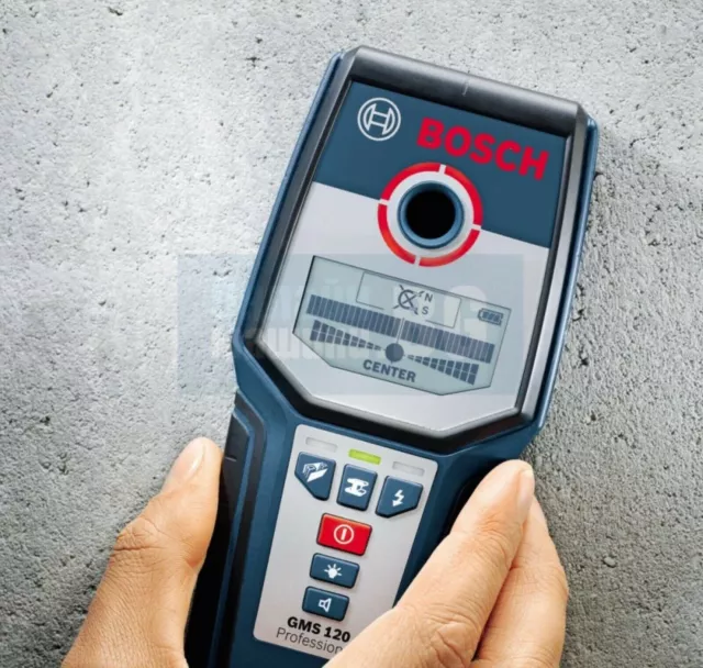 Bosch Détecteur Métallique Gms 120 Professionnel Jusqu'À 12 CM Code GMS120