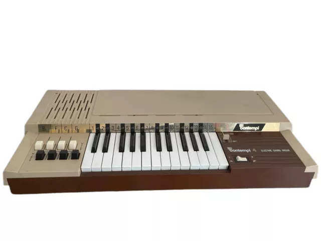 Bontempi B4 Electric Chord Organ 8 Akkorde Orgel + Notenhefte Vintage Pro-1733