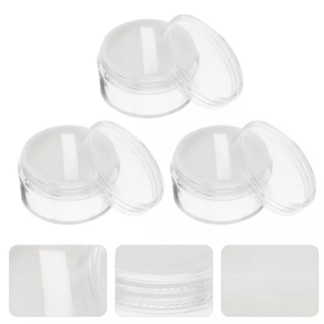 3Pcs Portable Loose Powder Case with Puff - 50g
