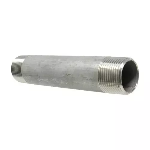 Pipe Nipple Thread End 304 Stainless Steel 1-1/4" x 8" Long Schedule 80 XH