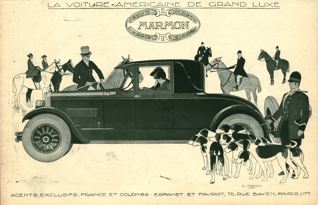 Publicité ancienne automobile Marmon  1926 issue de magazine