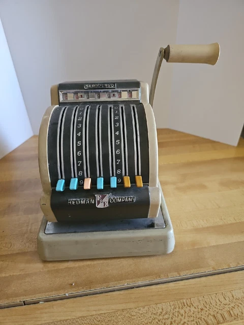 10" Vintage Hedman Series 950 Check Writer