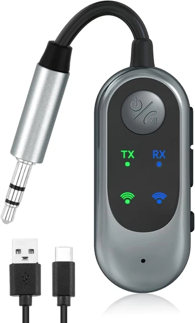 ORIA Bluetooth 5.3 Transmitter & Receiver 2-in-1, 3.5mm AUX Wireless - View #6