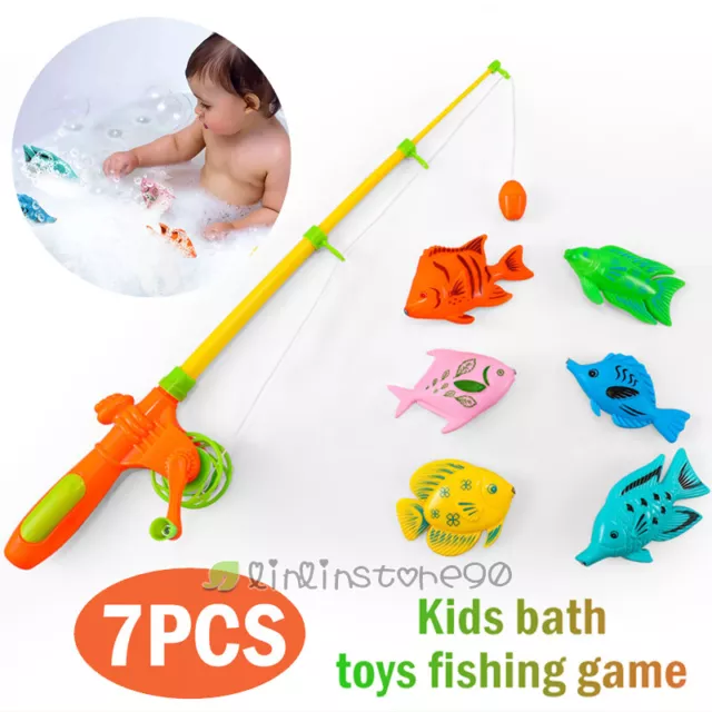  Bath Toys Baby Bath Essentials Fishing Pole Games