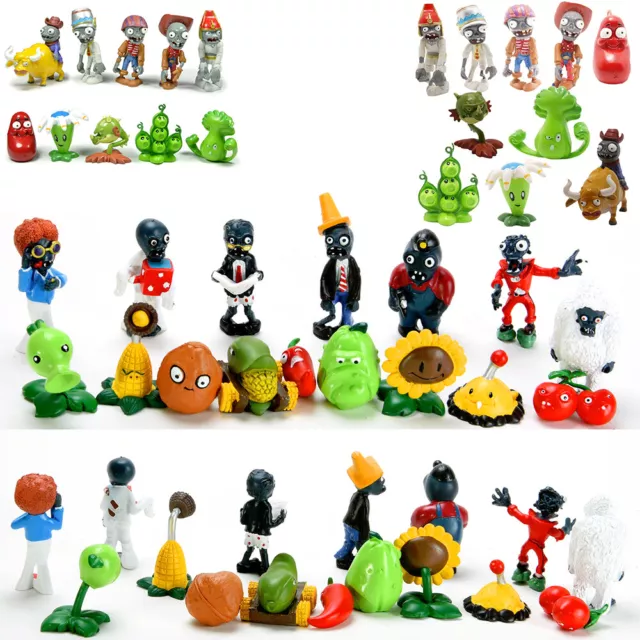 Plants vs Zombies PVC Action Figures Toys Gift Set / Birthday Party Cake Topper