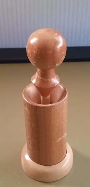 alte Zäpfchenform Zäpfchengießform Zäpfchenpresse Holz für 1 Zäpfchen Apotheke