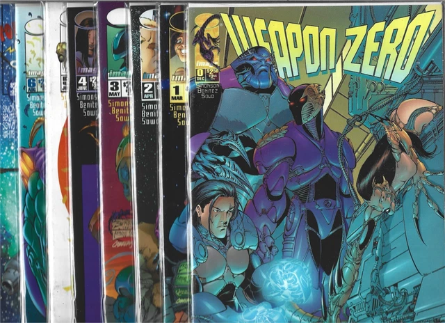 Weapon Zero Lot Of 8 - #0 #1 #2 #3 #4 #5#6 #9 (Nm-) Image Comics