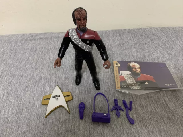 Vintage 1996 Playmates Star Trek DS 9 Worf Figure Complete