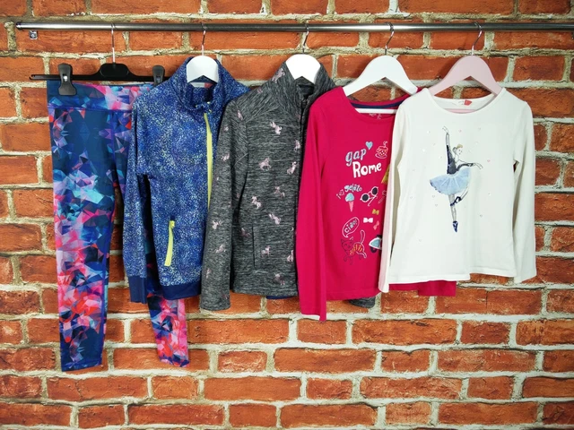 Girl Bundle Age 6-7 Year J Lewis Next Gap Leggings Jacket Tee Sport Ballet 122Cm