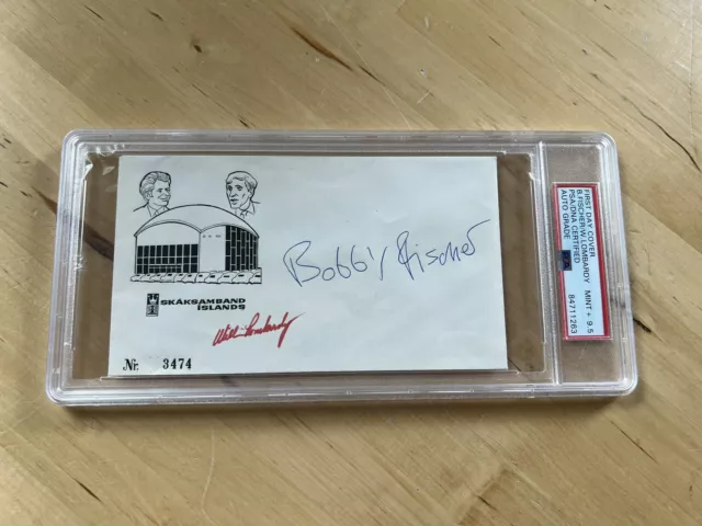 Bobby Fischer Boris Spassky Chess Signed Autograph Photo Display With  Ticket JSA