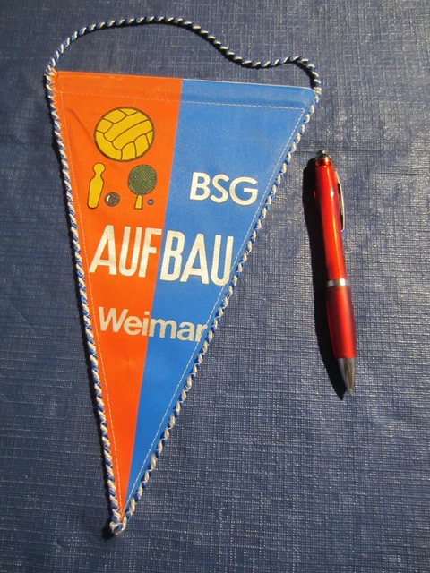 DDR, DTSB, Wimpel, Sport, BSG Aufbau Weimar